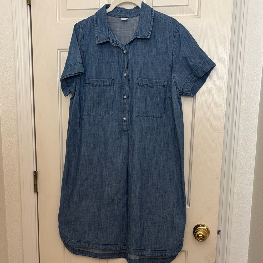Old Navy 100% Cotton Denim Chambray Dress